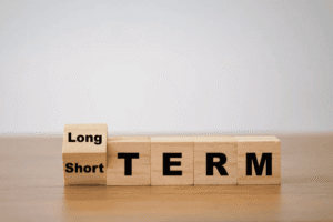 Long-term and short-term timeline concept for U.S. trademark registration.